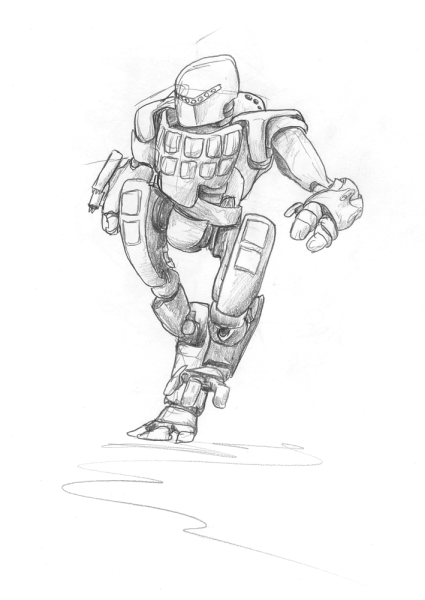 Рисование боевых роботов