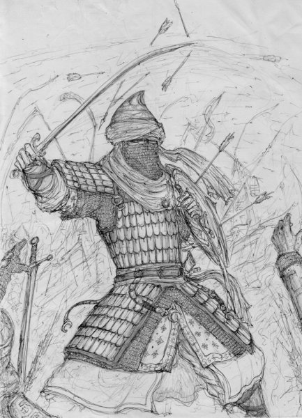 Рисунки воин араб