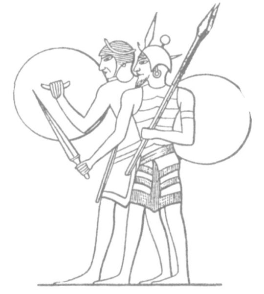 Воин древнего Египта раскраска