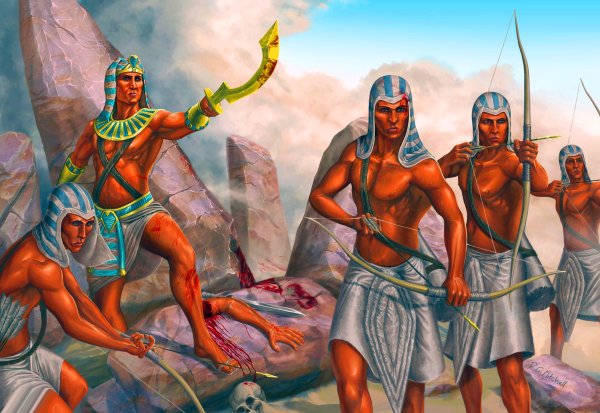 Воины фараона в древнем Египте
