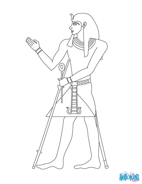 Рисунок фараона древнего Египта 5 класс
