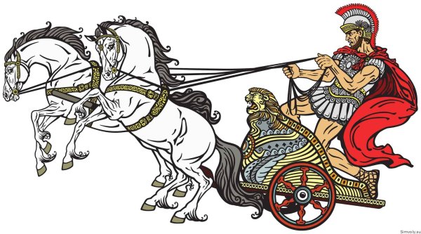 Колесница древний Рим иллюстрации