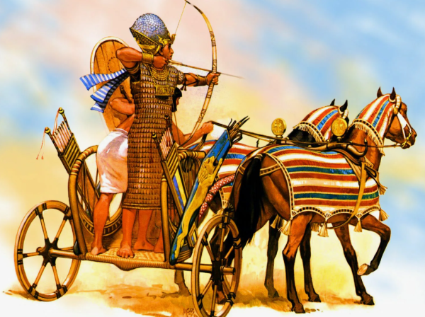 Военная колесница древнего Египта