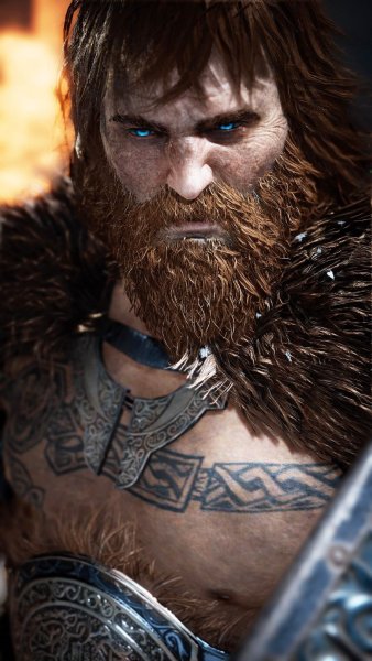 Рисунки воин с бородой