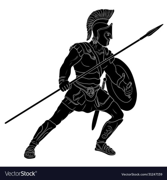 Римский воин с копьем