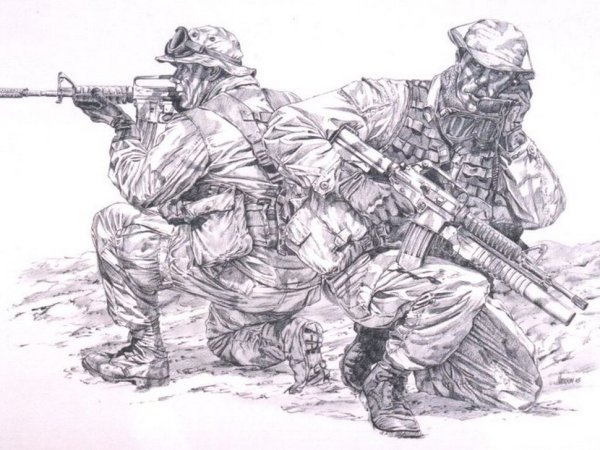 Военные рисунки
