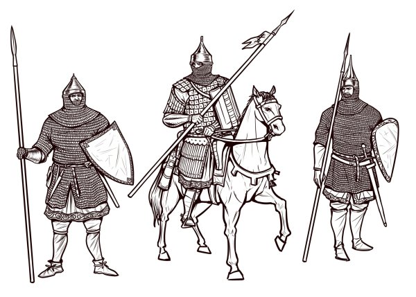 Русский воин 13 века 14 век