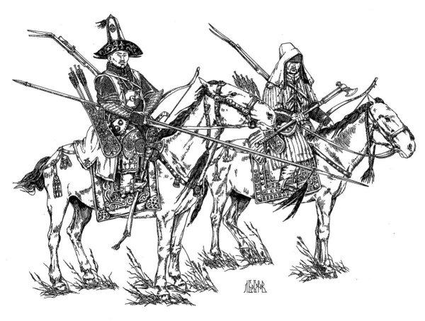 Рисунки воина 17 века
