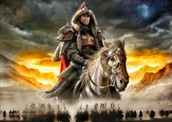 Монгольский воин Чингис-хана арт