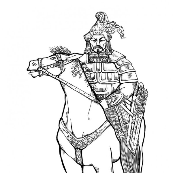 Чингисхан для рисования