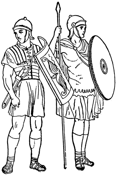 Военные отряды римлян рисунок