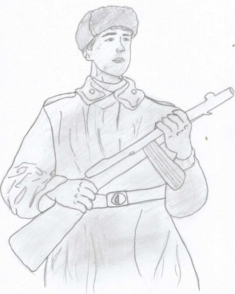Рисунки воина солдата