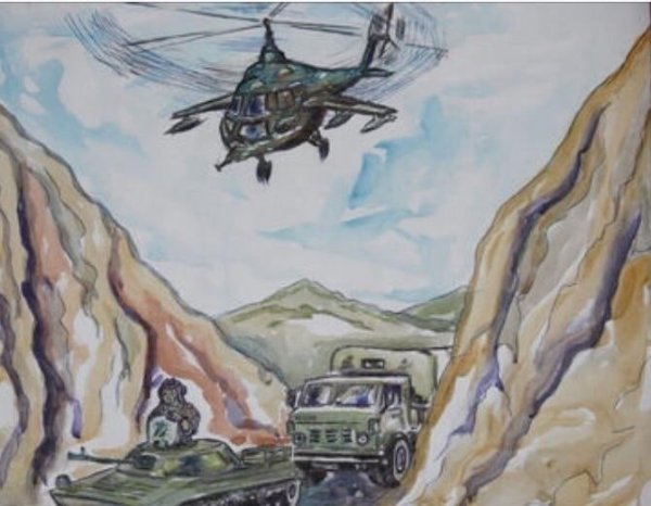 Рисунки на тему война в Афганистане