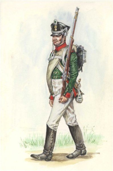 Мушкетер русской армии 1812