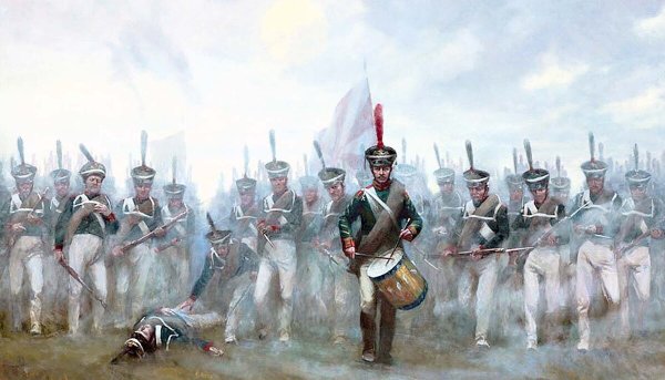 Русская пехота 1812 года Бородино