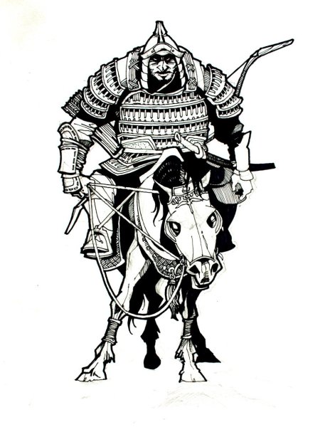 Рисунки воины чингисхана