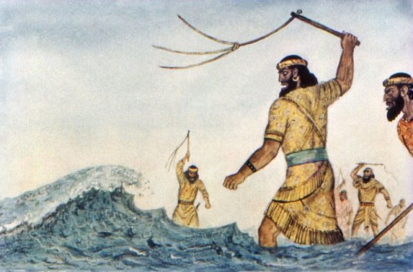 Ксеркс персидский царь высек море