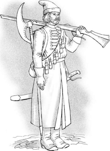 Стрельцы Ивана Грозного рисунок