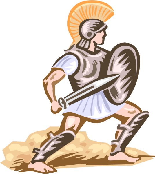 Греческий гоплит и Римский легионер