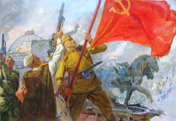 Рейхстаг Знамя Победы живопись