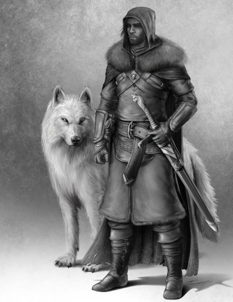 Рисунки волк воин