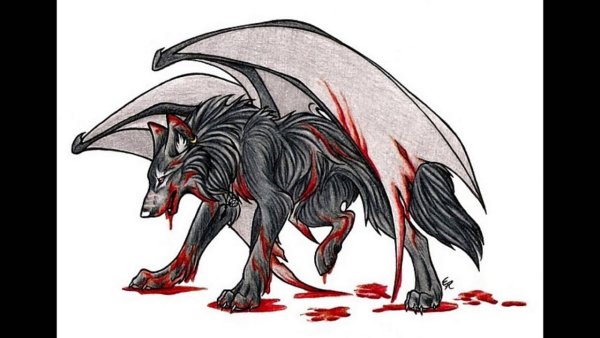 Рисунки волка демона