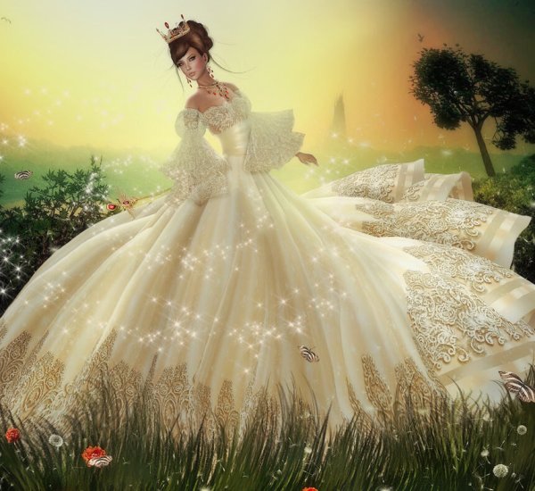 Принцесса в бальном платье