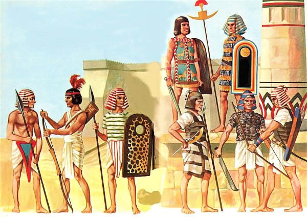 Пехота армии древнего Египта