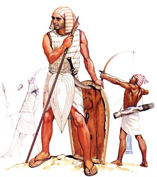 Египетский воин древнего Египта