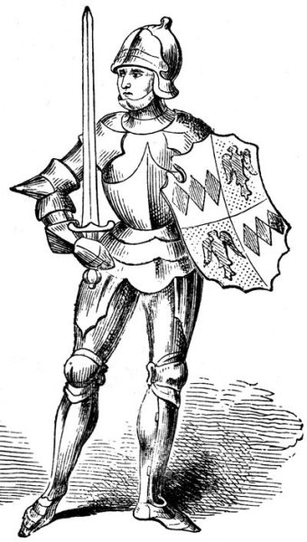 Средневековый человек рисунок