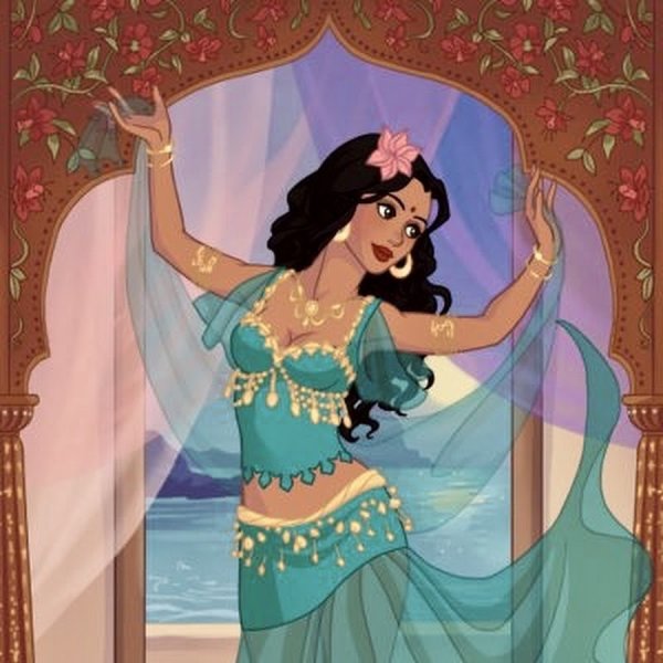 Принцесса Жасмин танцует