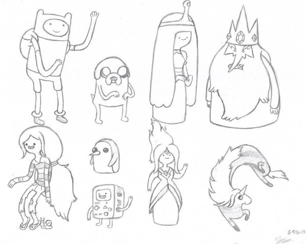 Простые персонажи для рисования