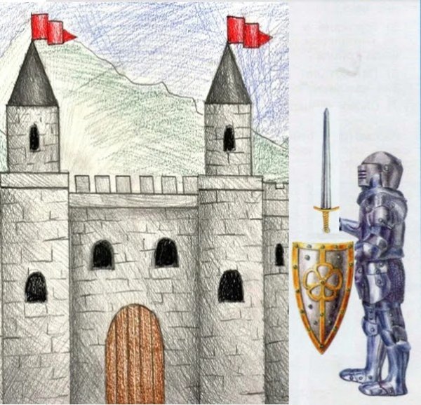 Замок рыцаря средневековья 4 класс