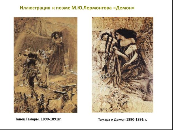 Тамара и демон 1890-1891