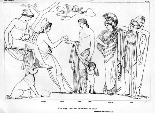 Парис и Афродита в древней Греции
