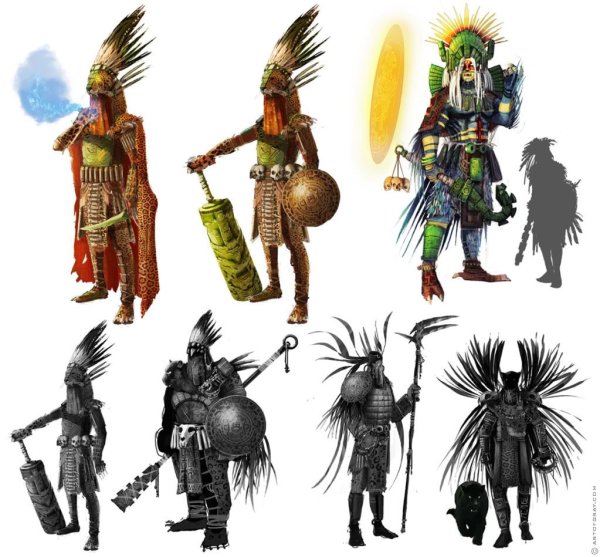 Концепт Ацтекский воин