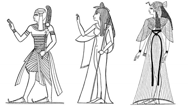 Одежда древних египтян Пеплос