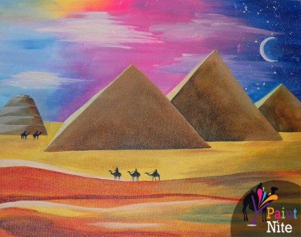 Картина акрилом пирамиды Хеопса