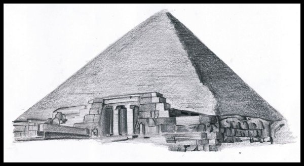 Архитектура древнего Египта рисунки Хеопса