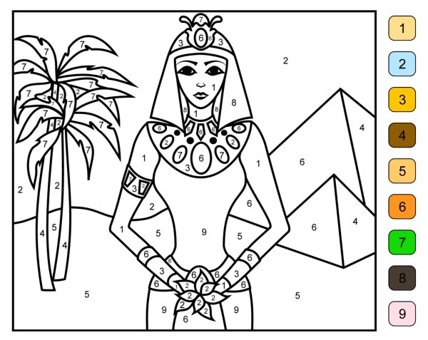Разукрасить Клеопатру древнего Египта
