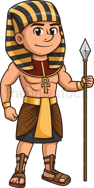 Египетский человек с копьем