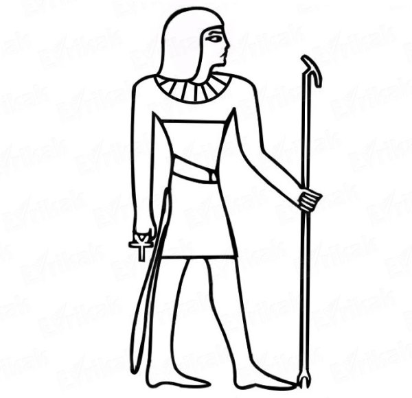 Египетская фигура человека