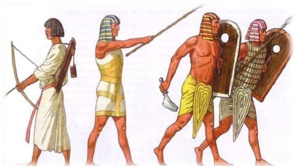 Рисунки египтянина воина