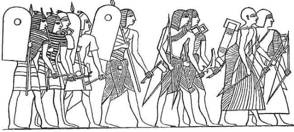 Древний Египет войско фараона рисунок