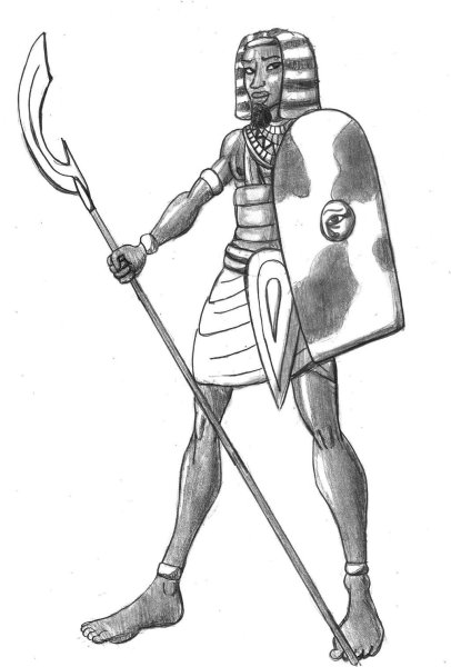 Пехотинец в древнем Египте