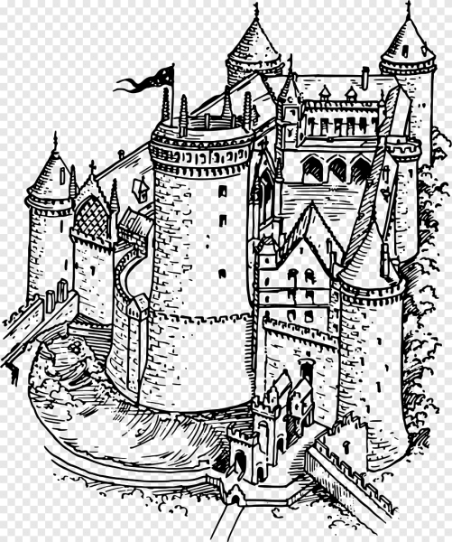 Рыцарский замок средневековой Европы