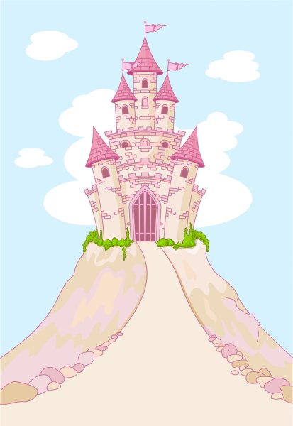 Розовый замок принцессы