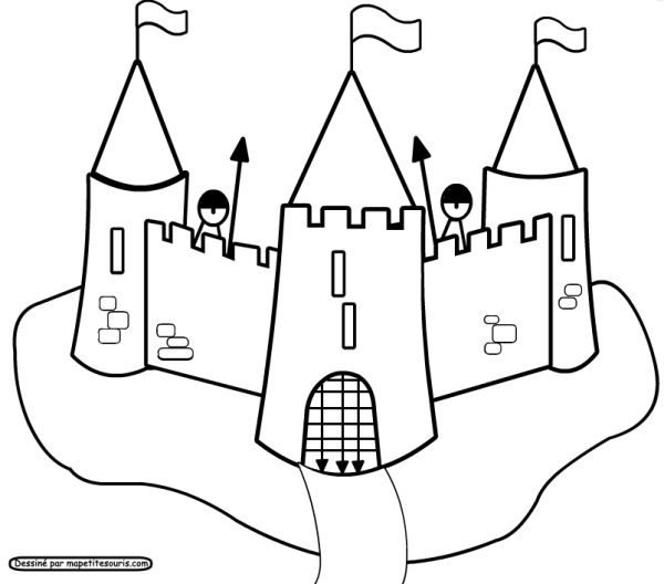 Рисунки замок богатыря