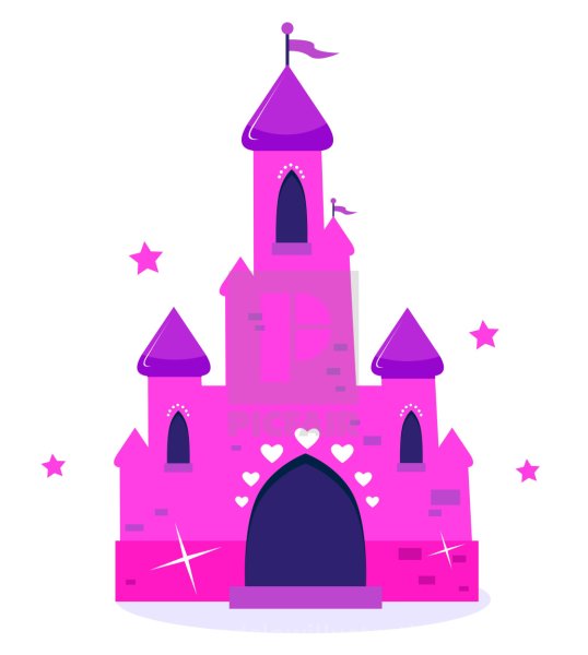 Замок принцессы рисунок