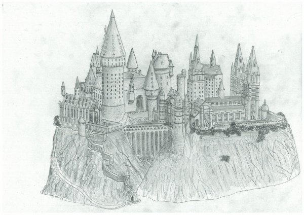 Нарисовать замок Гарри Поттера